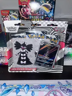 Pokemon White Flare Tech Sticker Collection SV10.5 - 3 Pack Blister - Image 1