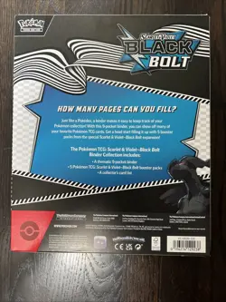 Pokemon TCG Black Bolt Binder Collection + Unova Poster Collection - Sealed - Image 4