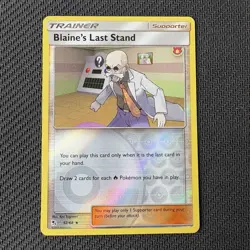 Blaine's Last Stand 52/68 Reverse Holo Pokemon TCG: Hidden Fates Near Mint (NM) - Image 1