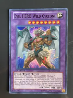 Yugioh Evil HERO Wild Cyclone LCGX-EN070 Legendary Collection 2 - Image 1