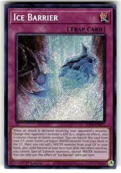 Yugioh! Ice Barrier - RA01-EN071 - Secret Rare - 1st Edition Near Mint, English - Image 1