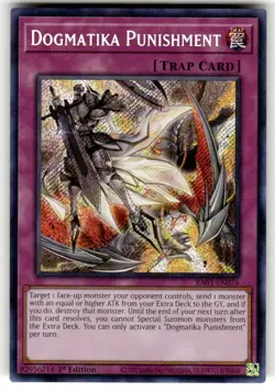 Yugioh! Dogmatika Punishment - RA01-EN076 - Secret Rare - 1st Edition Near Mint, - Image 1