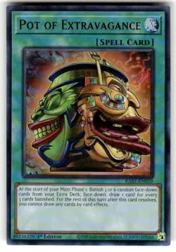 Yugioh! Pot of Extravagance - RA01-EN059 - Ultra Rare - 1st Edition Near Mint, E - Image 1