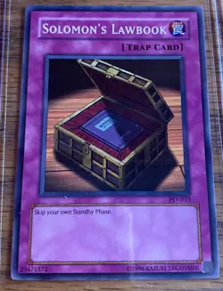 Solomon's Lawbook PSV-013 Pharaoh's Servant Unlimited Edition - Yugioh Card LP - Image 1
