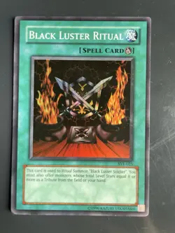 Yugioh Black Luster Soldier SYE-024 and Black Luster Ritual SYE-025 Foil Rares - Image 3