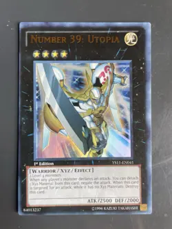 Yugioh Number 39: Utopia YS11-EN041 Dawn of the Xyz 1st Edition Moderate Play - Image 1