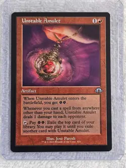 MTG Unstable Amulet (Retro Frame) - Modern Horizons 3 Magic Card #421 U NM - Image 5