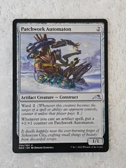 MTG Patchwork Automaton #254 Kamigawa: Neon Dynasty Magic Card U NM - Image 1