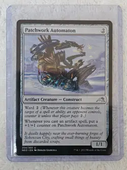 MTG Patchwork Automaton #254 Kamigawa: Neon Dynasty Magic Card U NM - Image 5