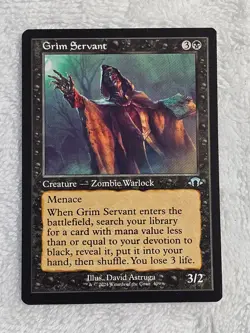 MTG Grim Servant (Retro Frame) - Modern Horizons 3 Magic Card #409 U NM - Image 2