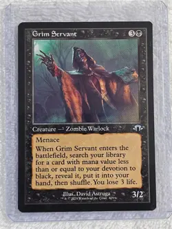 MTG Grim Servant (Retro Frame) - Modern Horizons 3 Magic Card #409 U NM - Image 5