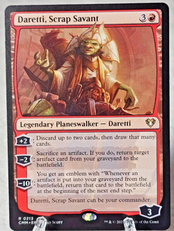 MTG Daretti, Scrap Savant - Commander Masters #213 Magic Card Rare NM - Image 1