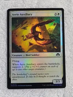 MTG Aerie Auxiliary FOIL - Modern Horizons 3 Magic Gathering Card #18 NM - Image 2