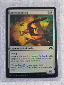 MTG Aerie Auxiliary FOIL - Modern Horizons 3 Magic Gathering Card #18 NM - Image 4