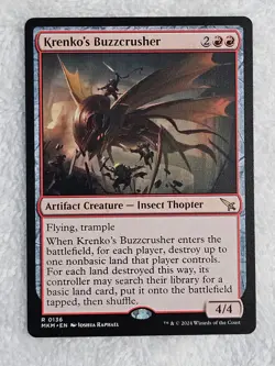MTG Krenko's Buzzcrusher #136 Murders at Karlov Manor Magic Card Rare NM - Image 1