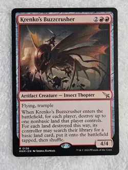 MTG Krenko's Buzzcrusher #136 Murders at Karlov Manor Magic Card Rare NM - Image 2