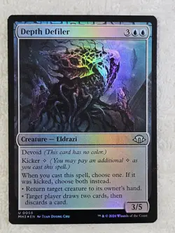 MTG Depth Defiler FOIL Modern Horizons 3 #58 Magic Gathering Card U NM - Image 2