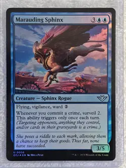 MTG Marauding Sphinx FOIL Outlaws of Thunder Junction (OTJ) #56 Magic Card U NM - Image 5