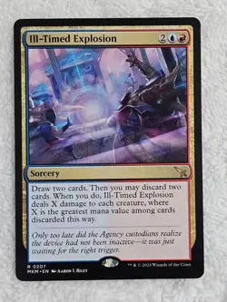 MTG Ill-Timed Explosion #207 Murders at Karlov Manor Magic Card Rare NM - Image 1