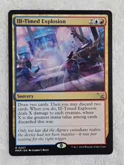 MTG Ill-Timed Explosion #207 Murders at Karlov Manor Magic Card Rare NM - Image 1