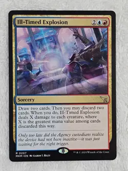 MTG Ill-Timed Explosion #207 Murders at Karlov Manor Magic Card Rare NM - Image 2