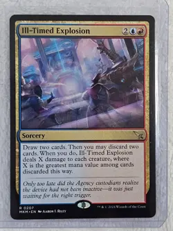 MTG Ill-Timed Explosion #207 Murders at Karlov Manor Magic Card Rare NM - Image 4