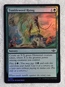 MTG Tumbleweed Rising FOIL Outlaws of Thunder Junction (OTJ) #187 Magic Card NM - Image 2