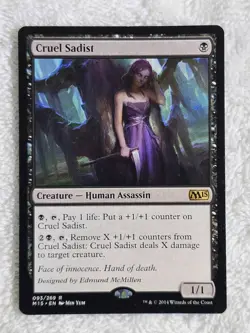 MTG Cruel Sadist #93 Magic 2015 (M15) Magic Gathering Card Rare NM - Image 1