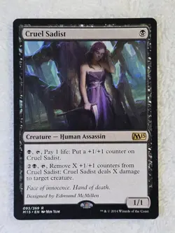 MTG Cruel Sadist #93 Magic 2015 (M15) Magic Gathering Card Rare NM - Image 2