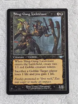 MTG Sling-Gang Lieutenant (Retro Frame) - Modern Horizons 3 Magic Card #8 U NM - Image 1