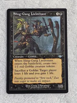 MTG Sling-Gang Lieutenant (Retro Frame) - Modern Horizons 3 Magic Card #8 U NM - Image 2
