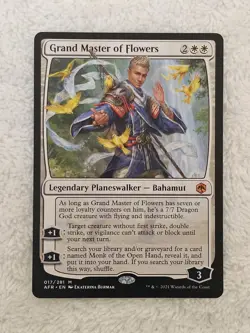 MTG Grand Master of Flowers #17 Adventures in the Forgotten Realms Mythic NM - Image 2
