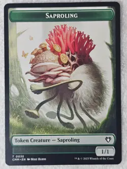 MTG Dragon Saproling #21 35 Double-Sided Token Commander Masters T NM - Image 2