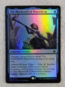 MTG The Blackstaff of Waterdeep FOIL #48 Adventures in the Forgotten Realms Rare - Image 2