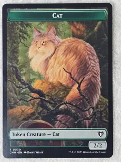 MTG Elemental Cat #26 30 Double-Sided Token Commander Masters T NM - Image 2