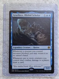 MTG Grazilaxx, Illithid Scholar #60 Adventures in the Forgotten Realms Rare NM - Image 5