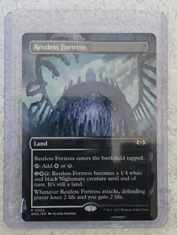MTG Restless Fortress #305 (Borderless) - Wilds of Eldraine Rare NM - Image 4