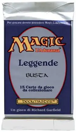 Legends Booster Pack (Loose) (ITALIAN) FACTORY SEALED MAGIC MTG ABUGames - Image 1