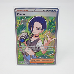 Perrin 209/167 Twilight Masquerade Pokemon Card Full Art Trainer Double Rare ENG - Image 1