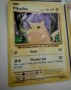 POKEMON PIKACHU CARDS Set Of 4 LP Reverse Holo, X-Y, McDonald’s, TWM - Image 2