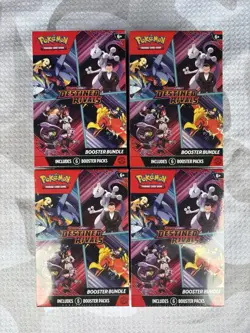 Pokemon Destined Rivals Booster Bundles 4 Pack, 1st Edition, 24 Packs - Image 1