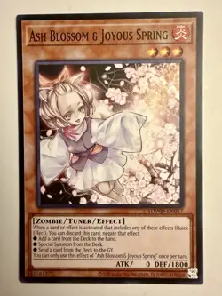 Ash Blossom & Joyous Spring - SDWD-EN017 Common NM Yugioh Unlimited - Image 1