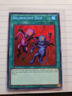 Yugioh! Delinquent Duo - LCKC-EN101 - Secret Rare - 1st Edition - Image 1