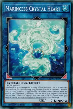 LED9-EN042 MARINCESS CRYSTAL HEART COMMON 1ST EDITION YuGiOh CARD - Image 1