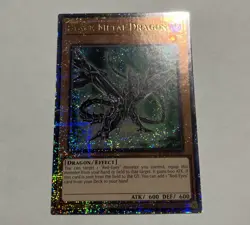 Yugioh TCG Black Metal Dragon 2025 RA04-EN016 Quarter Century Secret Rare - Image 1