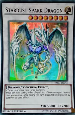 HSRD-EN043 STARDUST SPARK DRAGON SUPER RARE 1ST EDITION YuGiOh CARD - Image 1