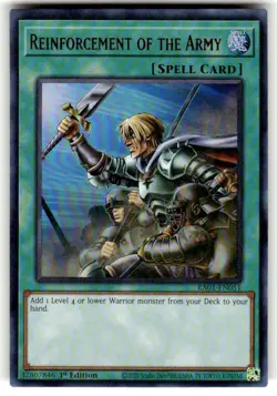Yugioh! Reinforcement of the Army - RA01-EN051 - Ultra Rare - 1st Edition NM - Image 1