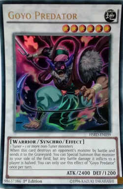 HSRD-EN039 GOYO PREDATOR ULTRA RARE 1ST EDITION YuGiOh CARD - Image 1