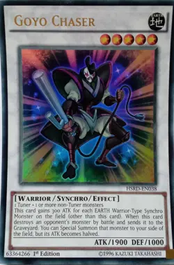 HSRD-EN038 GOYO CHASER ULTRA RARE 1ST EDITION YuGiOh CARD - Image 1