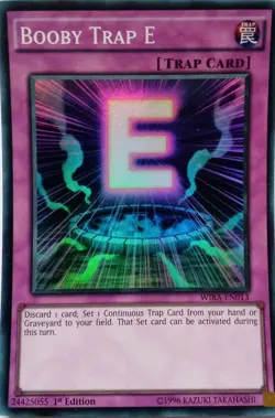 WIRA-EN013 BOOBY TRAP E SUPER RARE 1ST EDITION YuGiOh CARD - Image 1